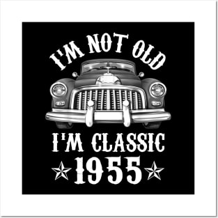 67 Year Old Vintage 1955 Classic Car 67th Birthday Gifts Posters and Art